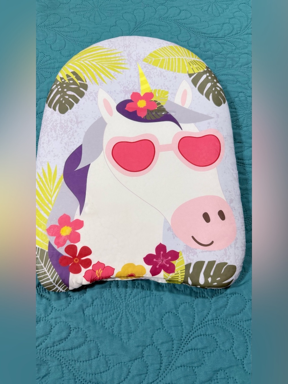 Unbranded Girls Unicorn Sunglasses Kickboard for swimming. White & Pink